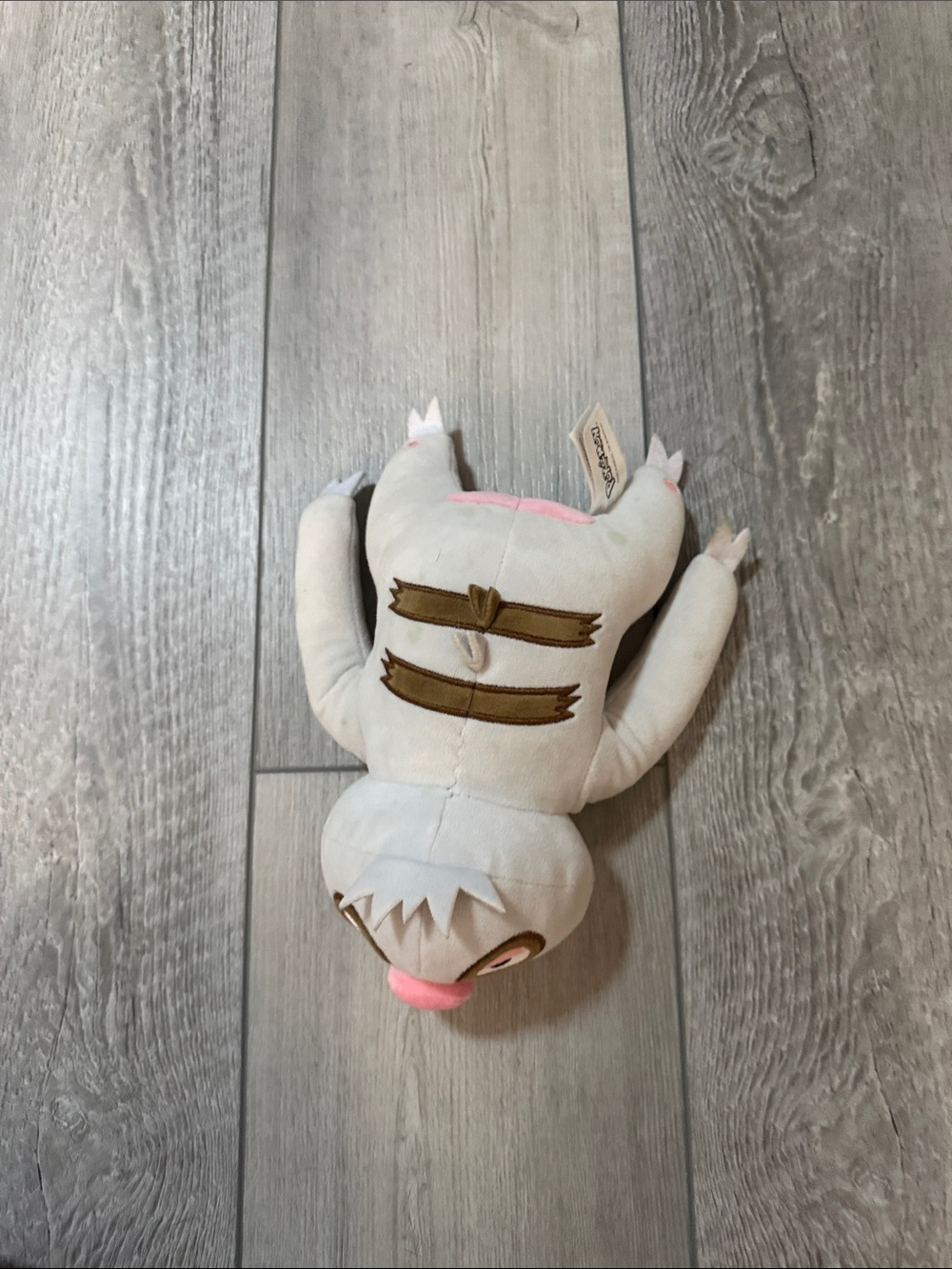 Pokemon Stuffed Sloth Plush - White and Pink